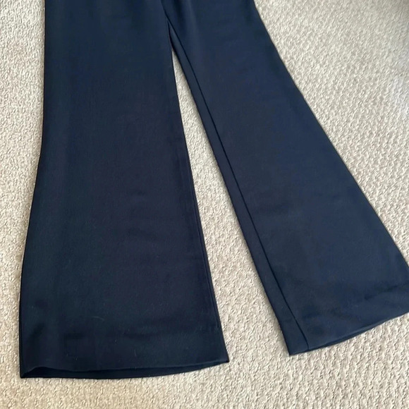 Straight Leg Short Sleeve Open Back Jumpsuit | Size XS Black - Picture 2 of 7